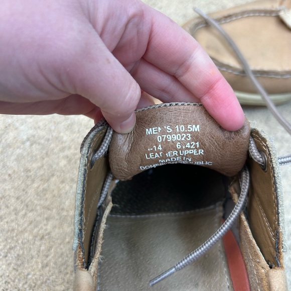 Sperry Tan men’s Boat Shoes - Picture 6 of 7
